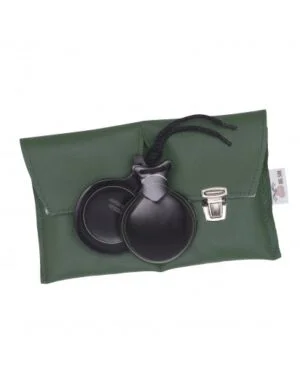 CASTANETAS VELADAS CAPRICHO PRETAS EM VERDE E BRANCO Nº 5