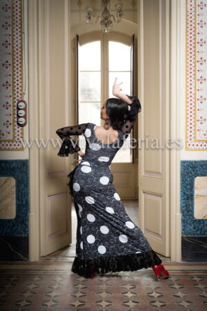 Gonna lunga da ballo flamenco stampa Sarnen