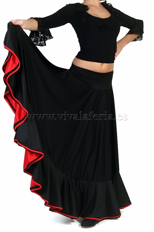 falda flamenca mujer con volantes balboa