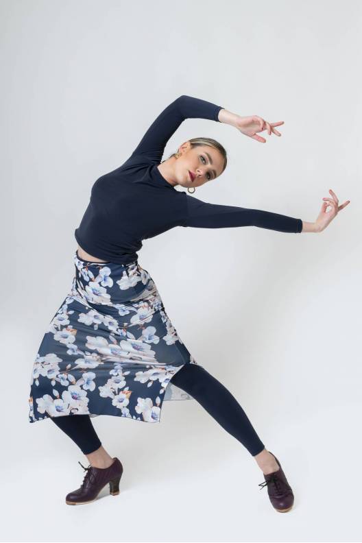 水玉模様のフラメンコ ダンス スカート、バンギ モデル by Davedans