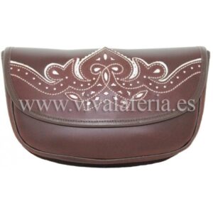Bolso Rociero piel castaño