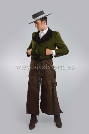 Marseilles green hunting jacket for men