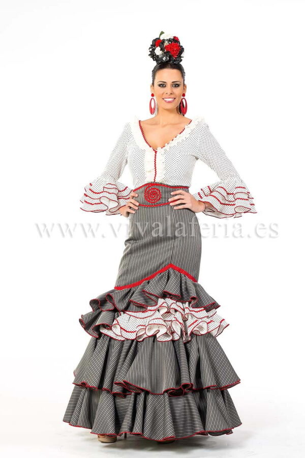 Flamenco pilgrim set in gray