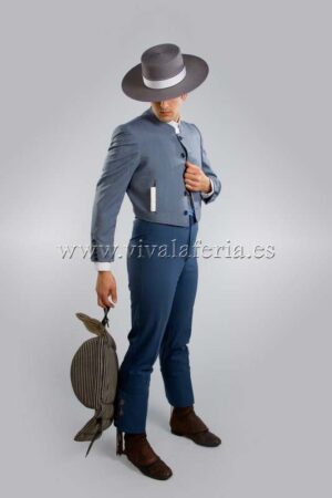 Traje Campero Raya Estrecha Lycra Azafata