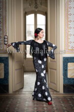Robe de danse flamenco noire Lei de Davedans