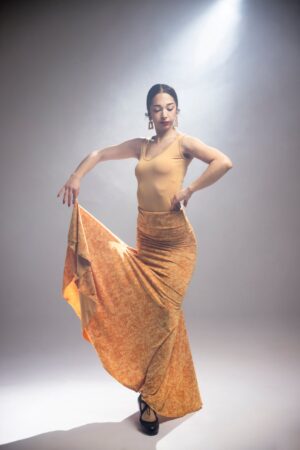 Falda ensayo flamenco de niña modelo Mirabel Punto Elástico