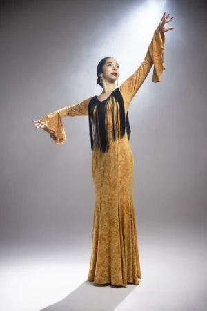 Traje de baile flamenco estampado modelo Lei