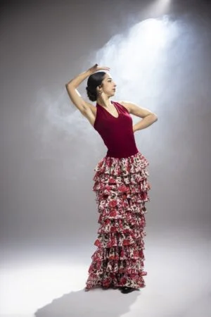 Falda baile flamenco Bienne Crespón