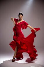 Olas Punto を踊るためのフラメンコ ドレス 伸縮性モデル - Viva