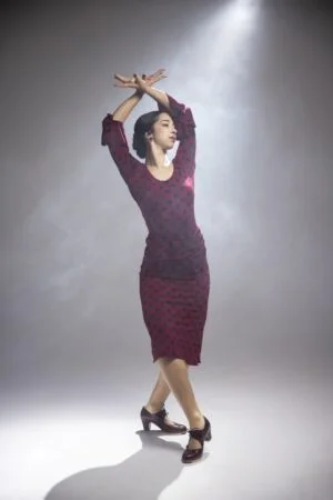 Falda para bailar modelo Bangui Punto Elástico Estampado