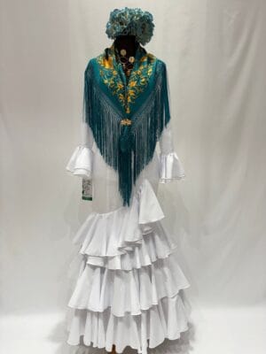 送料込　新品未使用　フラメンコ衣装　セビリア発 フラメンコ衣装 赤・無地・ツーピース