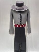 Traje corto modelo Jerez Menorca color gris perla y calzona campera en color gris