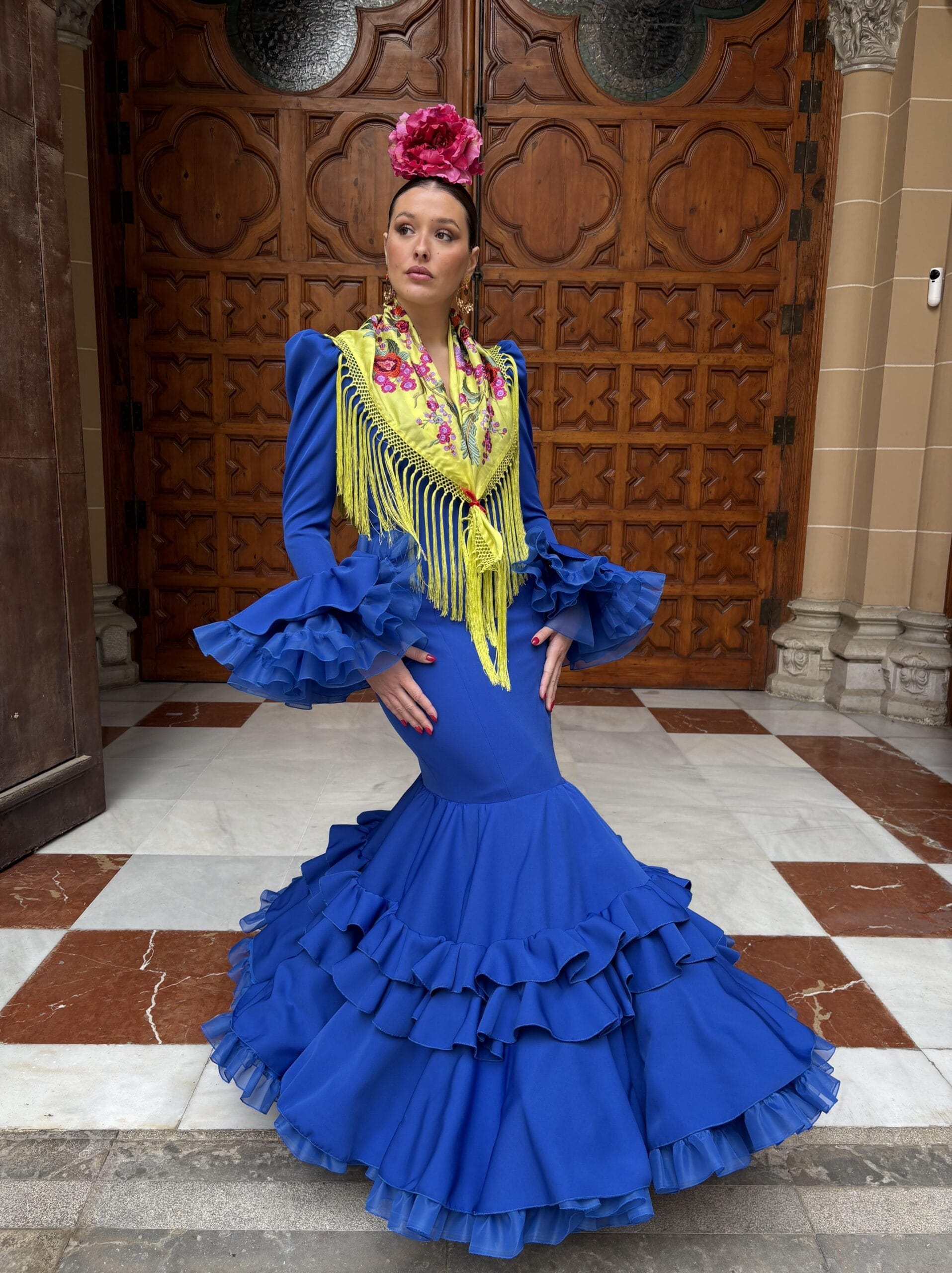 Traje De Flamenca Robe Espagnole Robe Flamenco Robe Taille 42 Robe