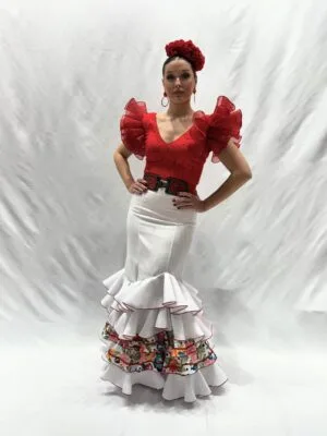 Cheap flamenco skirt printed Floral model